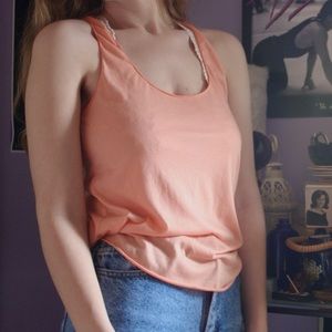 ❀ American Rag peach pink racerback tank